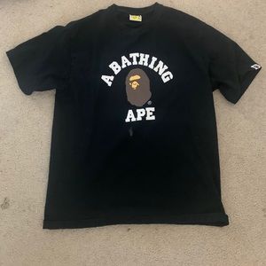 Bape College Tee Black